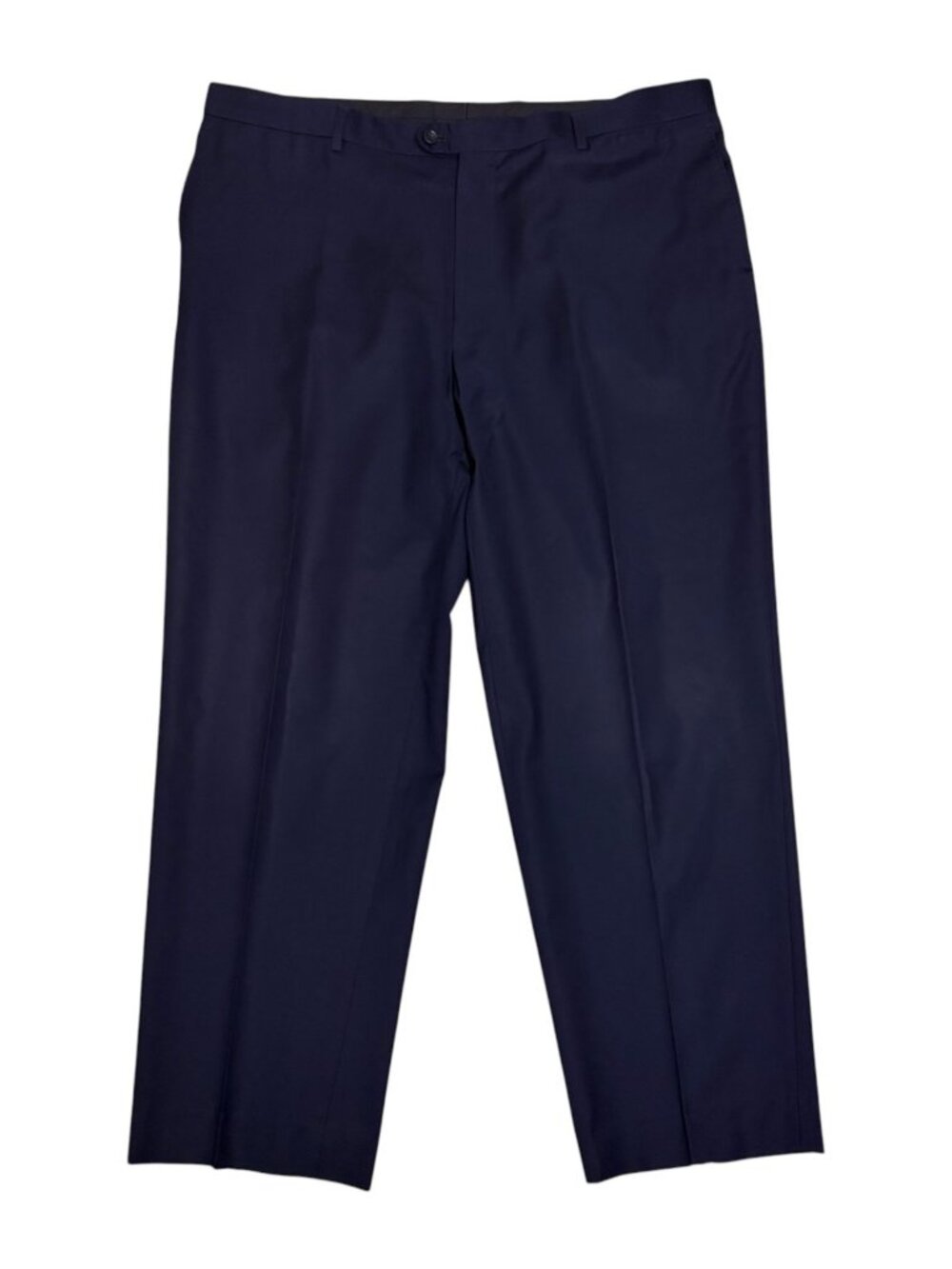 BARONI Italy Dress Pants WOOL SUPER 150s Blue Luxury Business Trousers Men 42x30